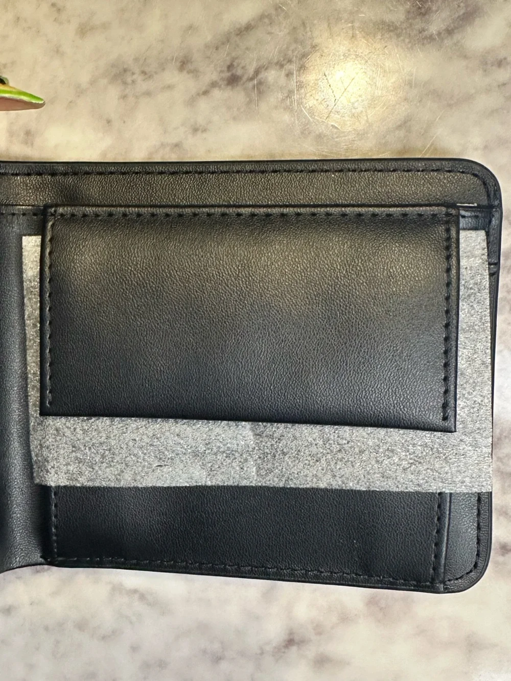 Diesel Black Leather Compact Wallet with Embossed Logo